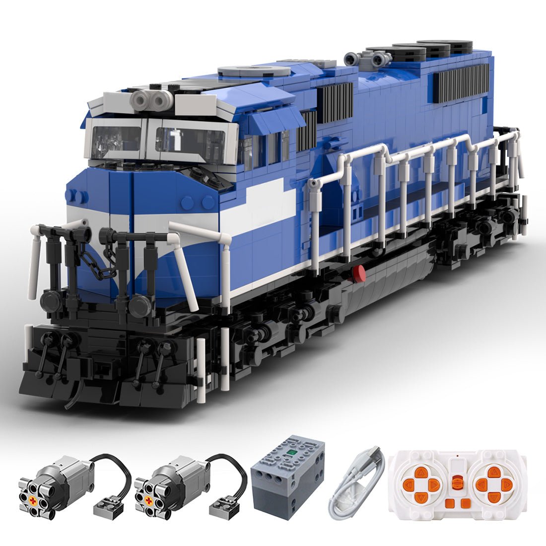 MOC - 144909 SD70MAC Conrail Klemmbausteine - LesDiy - Klemmbausteine