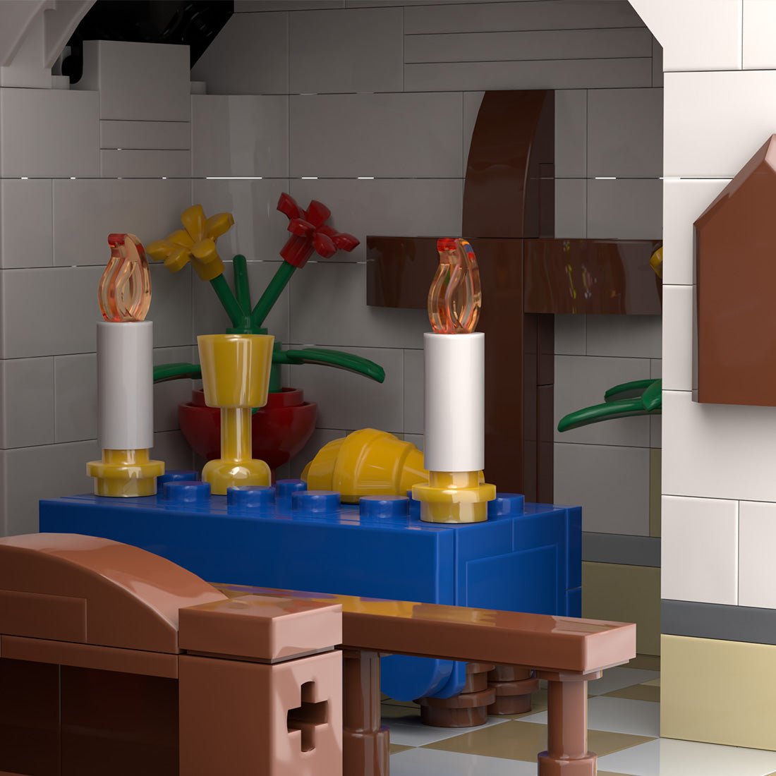 MOC - 147549 Winter Country Church für die Geburtskirche - LesDiy - Klemmbausteine