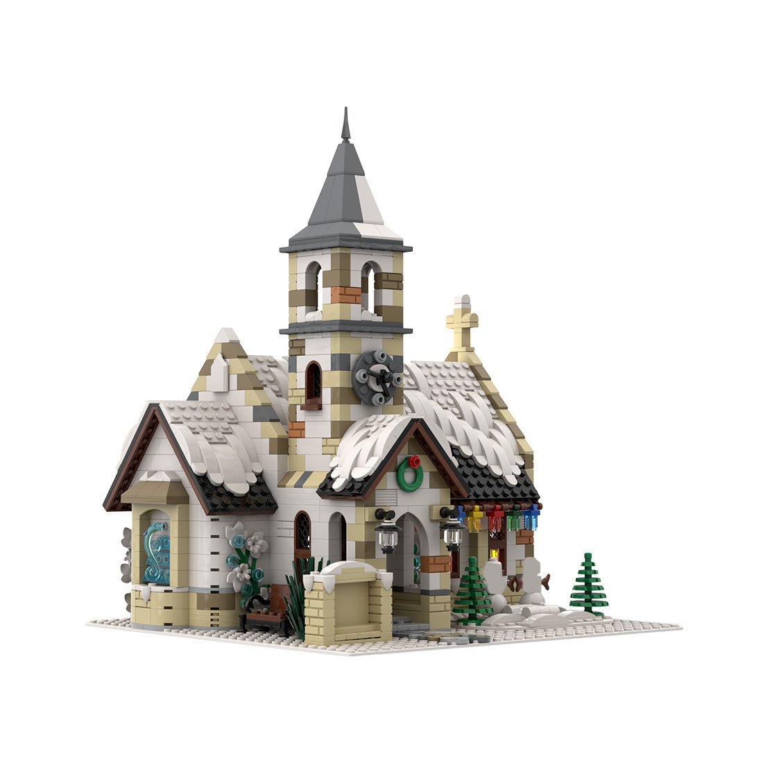 MOC - 147549 Winter Country Church für die Geburtskirche - LesDiy - Klemmbausteine