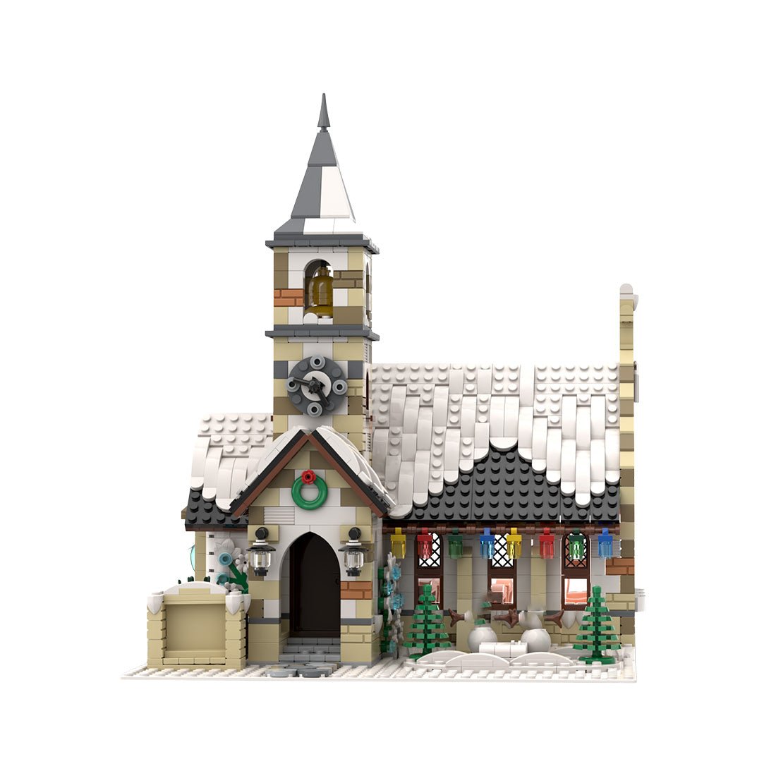 MOC - 147549 Winter Country Church für die Geburtskirche - LesDiy - Klemmbausteine