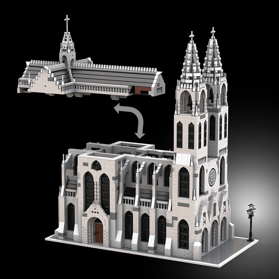 MOC - 148170 Gothic Cathedral Klemmbausteine - LesDiy - Klemmbausteine