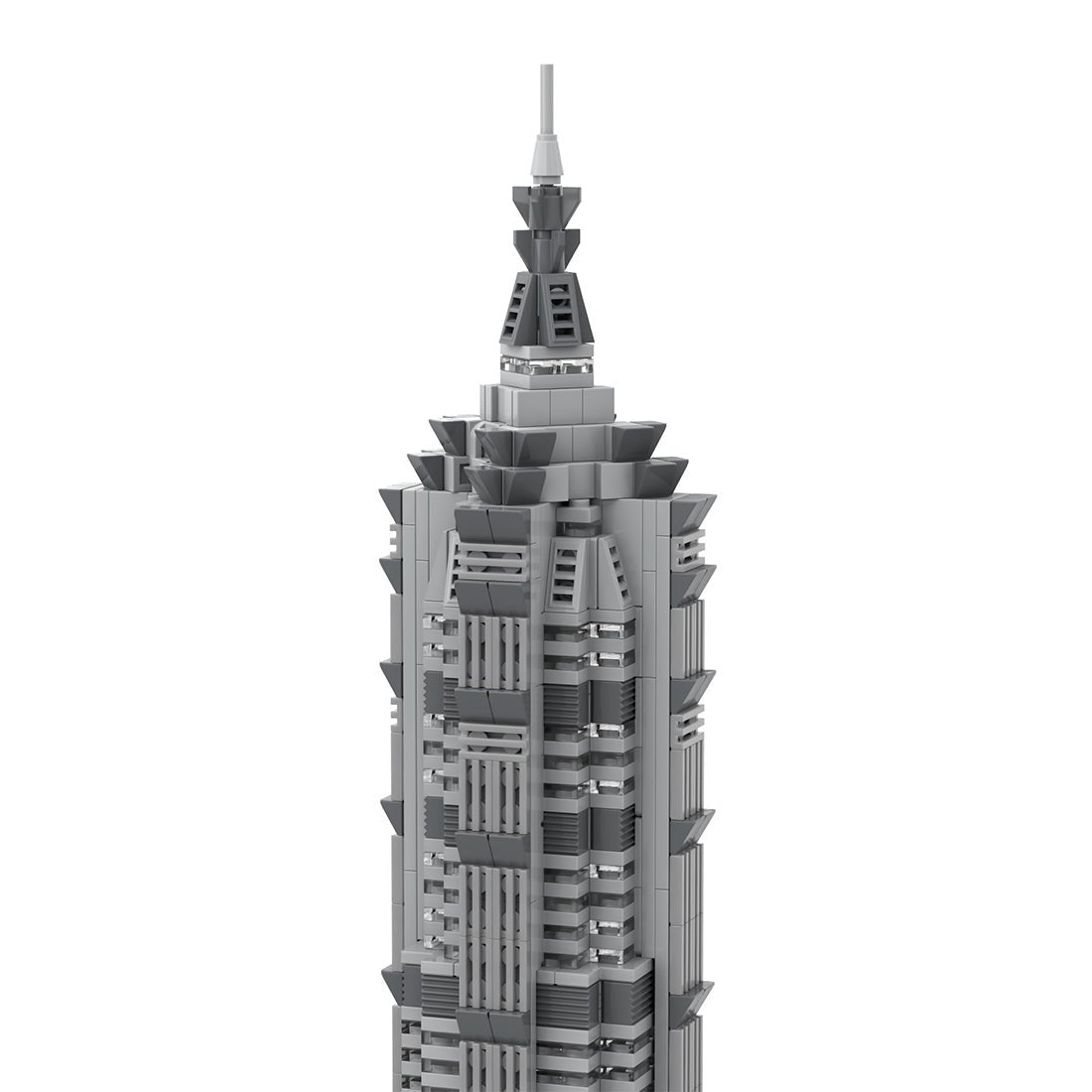 MOC - 148580 Jin Mao Tower 1:800 Scale Klemmbausteine - LesDiy - Klemmbausteine