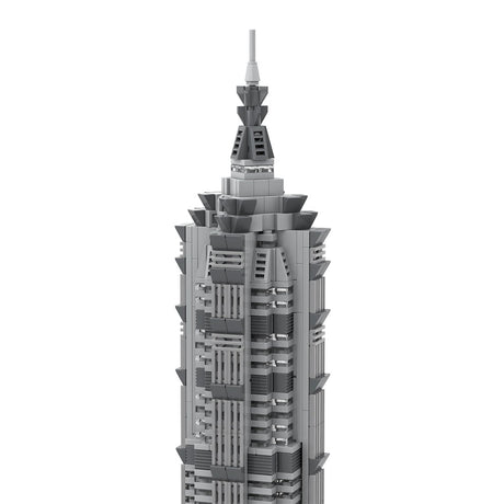 MOC - 148580 Jin Mao Tower 1:800 Scale Klemmbausteine - LesDiy - Klemmbausteine