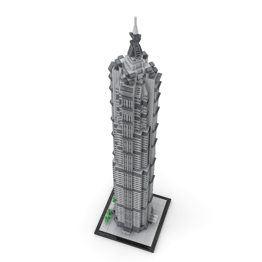 MOC - 148580 Jin Mao Tower 1:800 Scale Klemmbausteine - LesDiy - Klemmbausteine