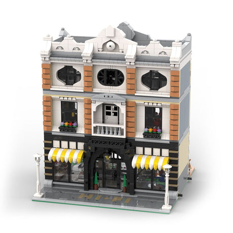 MOC - 150378 Hi - Fi - Laden und Café Klemmbausteine - LesDiy - Klemmbausteine
