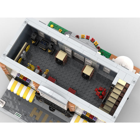 MOC - 150378 Hi - Fi - Laden und Café Klemmbausteine - LesDiy - Klemmbausteine