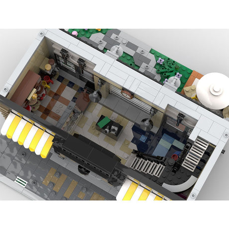 MOC - 150378 Hi - Fi - Laden und Café Klemmbausteine - LesDiy - Klemmbausteine