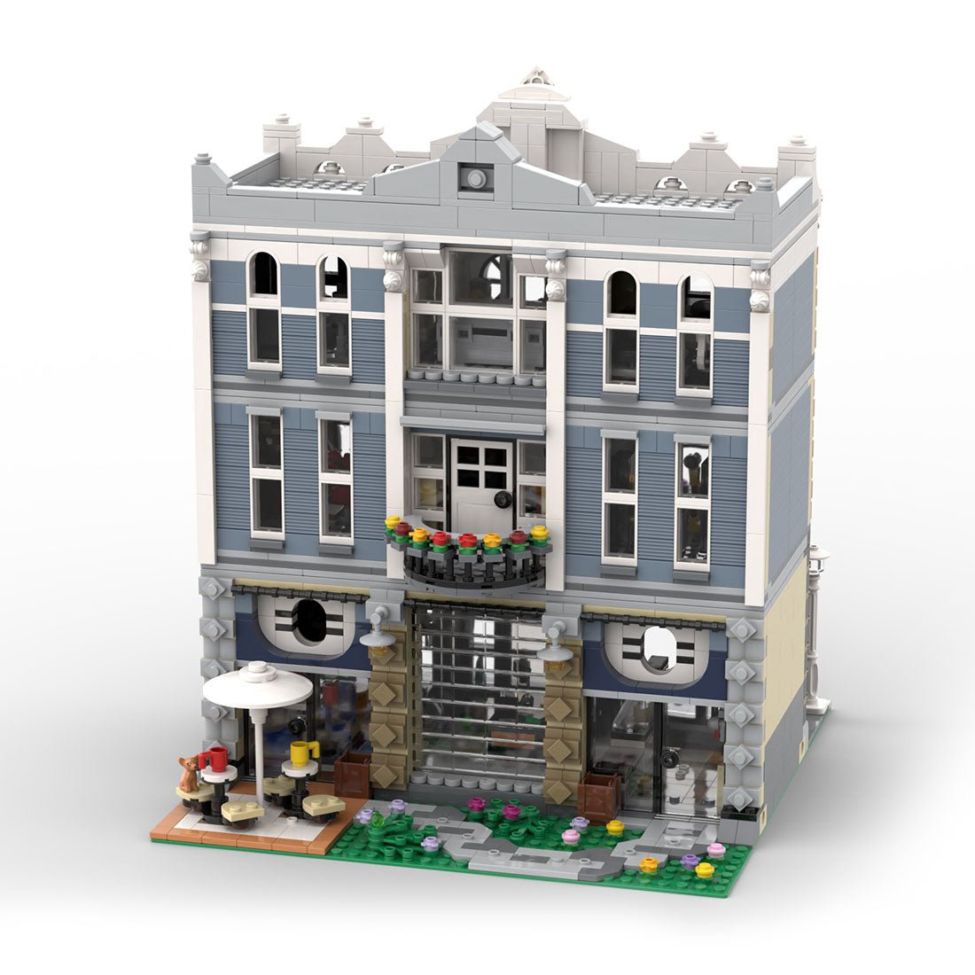 MOC - 150378 Hi - Fi - Laden und Café Klemmbausteine - LesDiy - Klemmbausteine