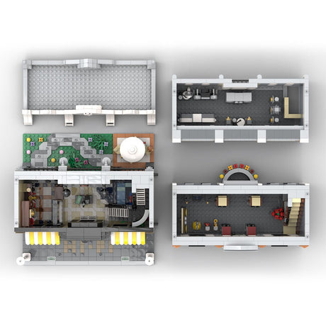 MOC - 150378 Hi - Fi - Laden und Café Klemmbausteine - LesDiy - Klemmbausteine