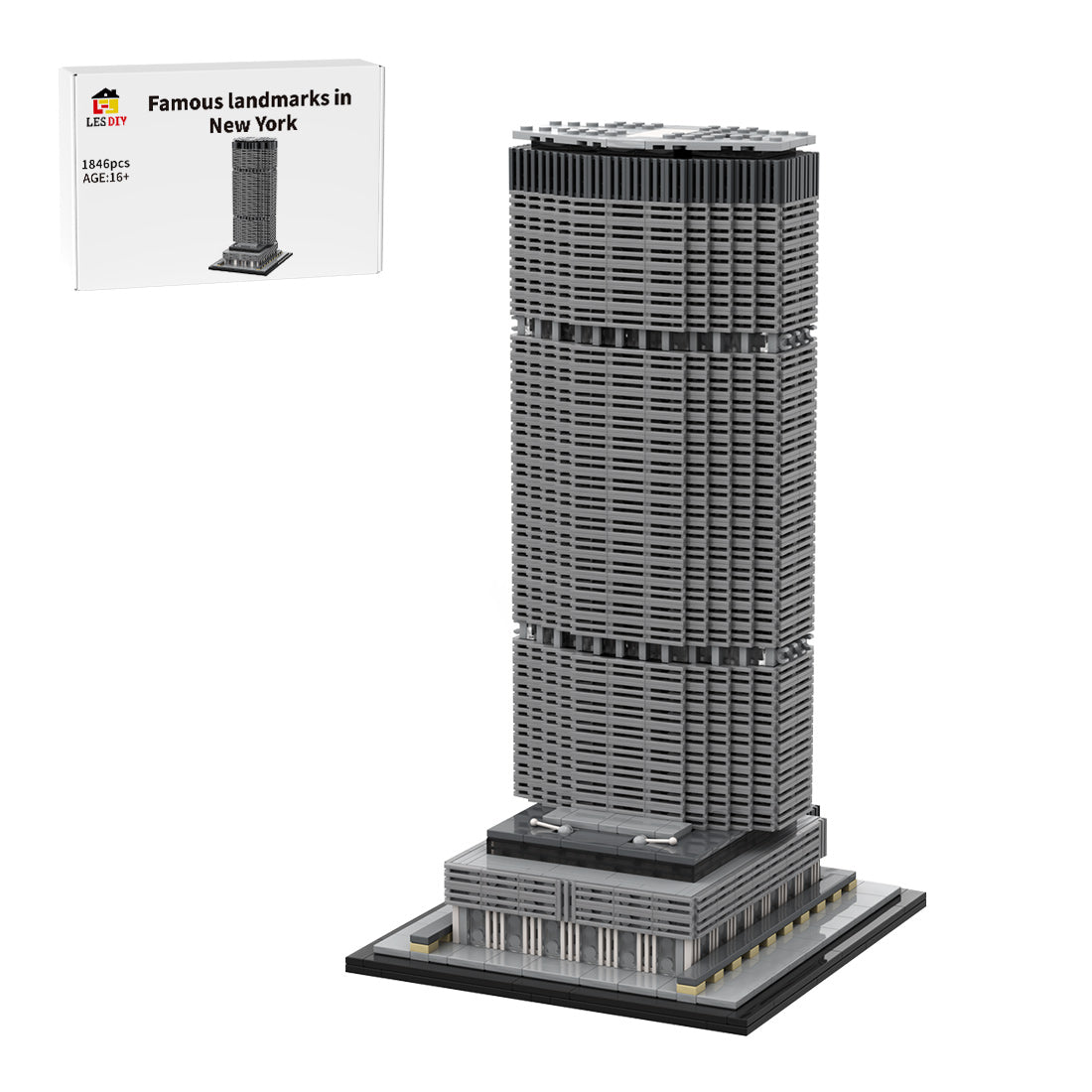 MOC - 151260 MetLife Building 1:800 Scale (Pan Am Building) Klemmbausteine - LesDiy - Klemmbausteine