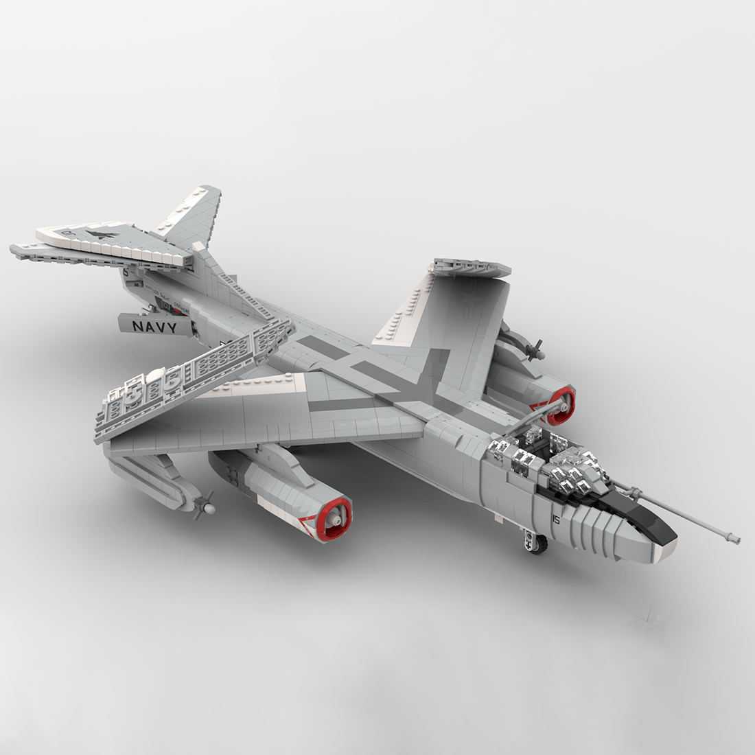 MOC - 151490 1:35 Scale EA - 3B Sky Warrior Klemmbausteine - LesDiy - Klemmbausteine