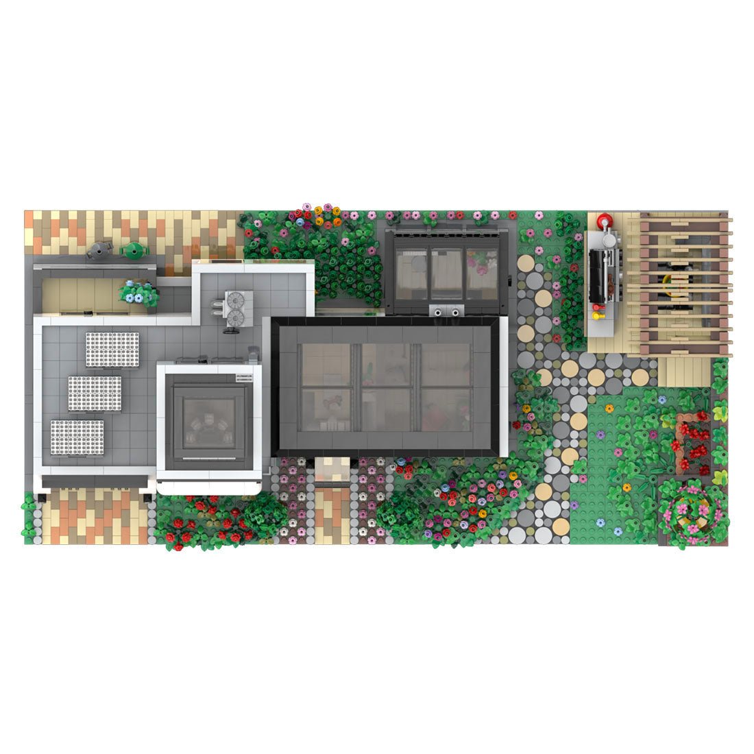 MOC - 151755 The Glass House - LesDiy - Klemmbausteine