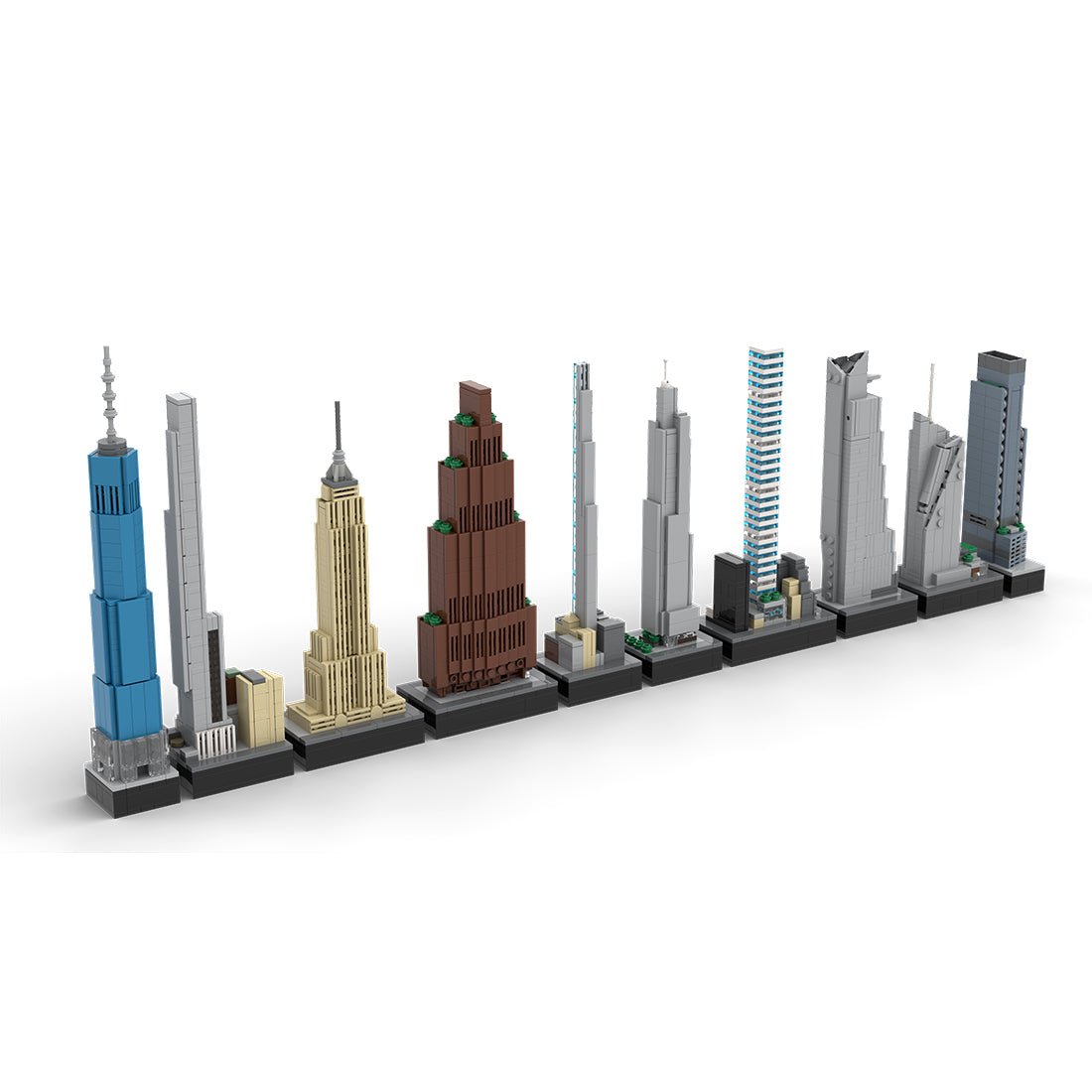 MOC - 151842 1/2000 Scale Tallest Buildings in New York City Klemmbausteine - LesDiy - Klemmbausteine