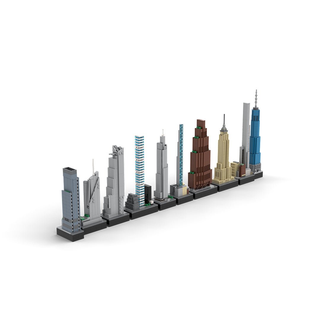 MOC - 151842 1/2000 Scale Tallest Buildings in New York City Klemmbausteine - LesDiy - Klemmbausteine
