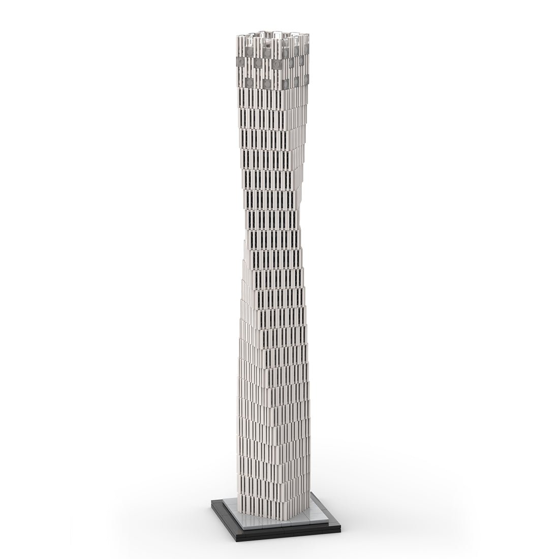 MOC - 152436 Cayan Tower (Infinity Tower) Dubai Maßstab 1:800 Klemmbausteine - LesDiy - Klemmbausteine