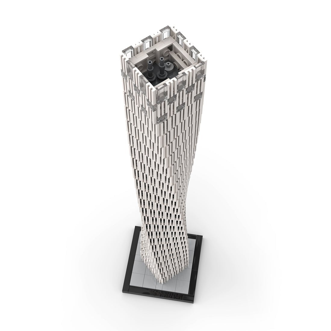 MOC - 152436 Cayan Tower (Infinity Tower) Dubai Maßstab 1:800 Klemmbausteine - LesDiy - Klemmbausteine