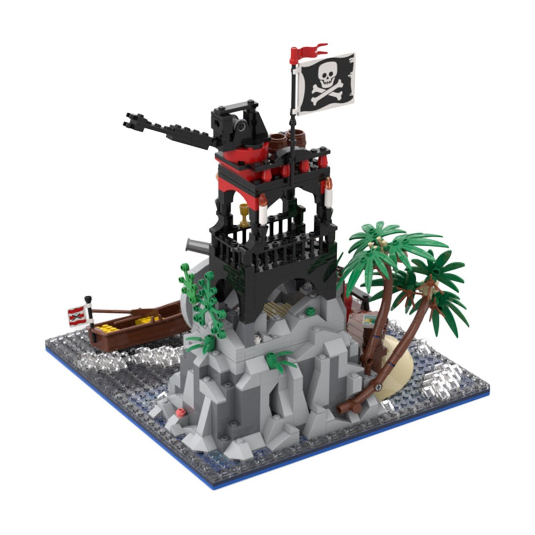 MOC - 152556 Skull Island Remake Klemmbausteine - LesDiy - Klemmbausteine