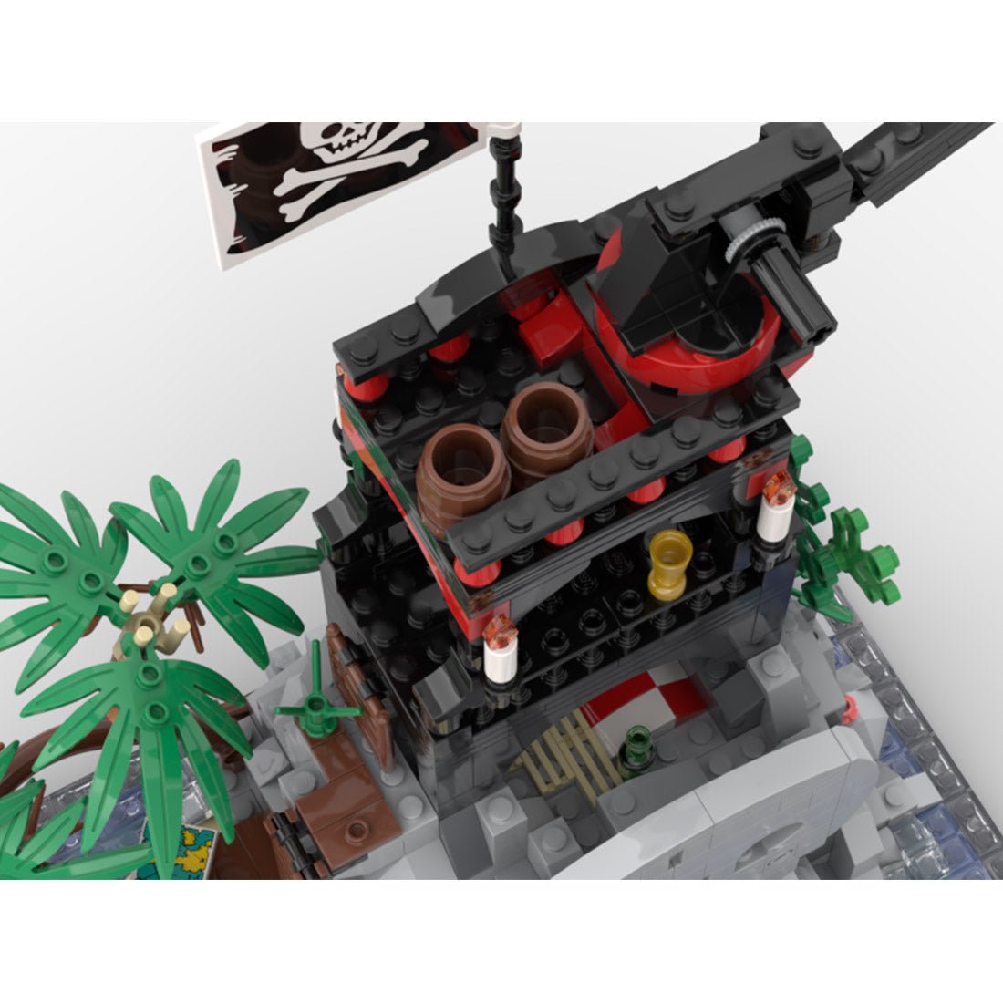 MOC - 152556 Skull Island Remake Klemmbausteine - LesDiy - Klemmbausteine