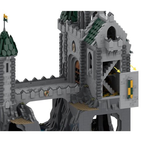 MOC - 152895 Green Dragon Stronghold Klemmbausteine - LesDiy - Klemmbausteine