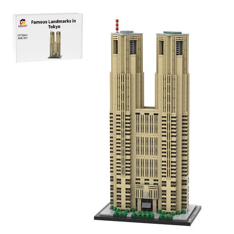 MOC - 153517 Tokyo Metropolitan Government Building 1:800 Scale (Tochō) Klemmbausteine - LesDiy - Klemmbausteine