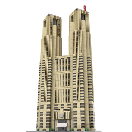 MOC - 153517 Tokyo Metropolitan Government Building 1:800 Scale (Tochō) Klemmbausteine - LesDiy - Klemmbausteine