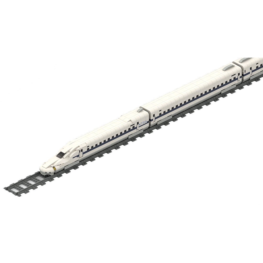 MOC - 153597 Shinkansen N700 | Bullet Train - 1:70 Scale Klemmbausteine - LesDiy - Klemmbausteine