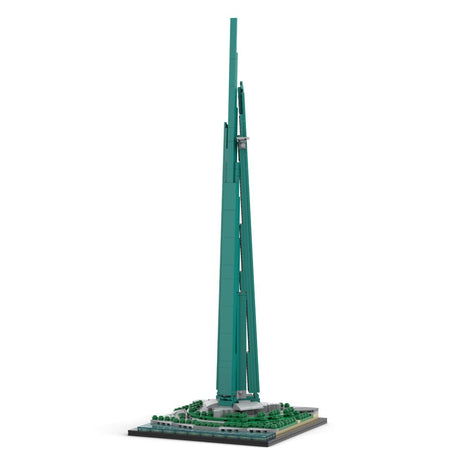 MOC - 153609 1/2000 Scale Jeddah Tower Klemmbausteine - LesDiy - Klemmbausteine