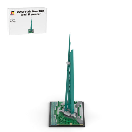 MOC - 153609 1/2000 Scale Jeddah Tower Klemmbausteine - LesDiy - Klemmbausteine