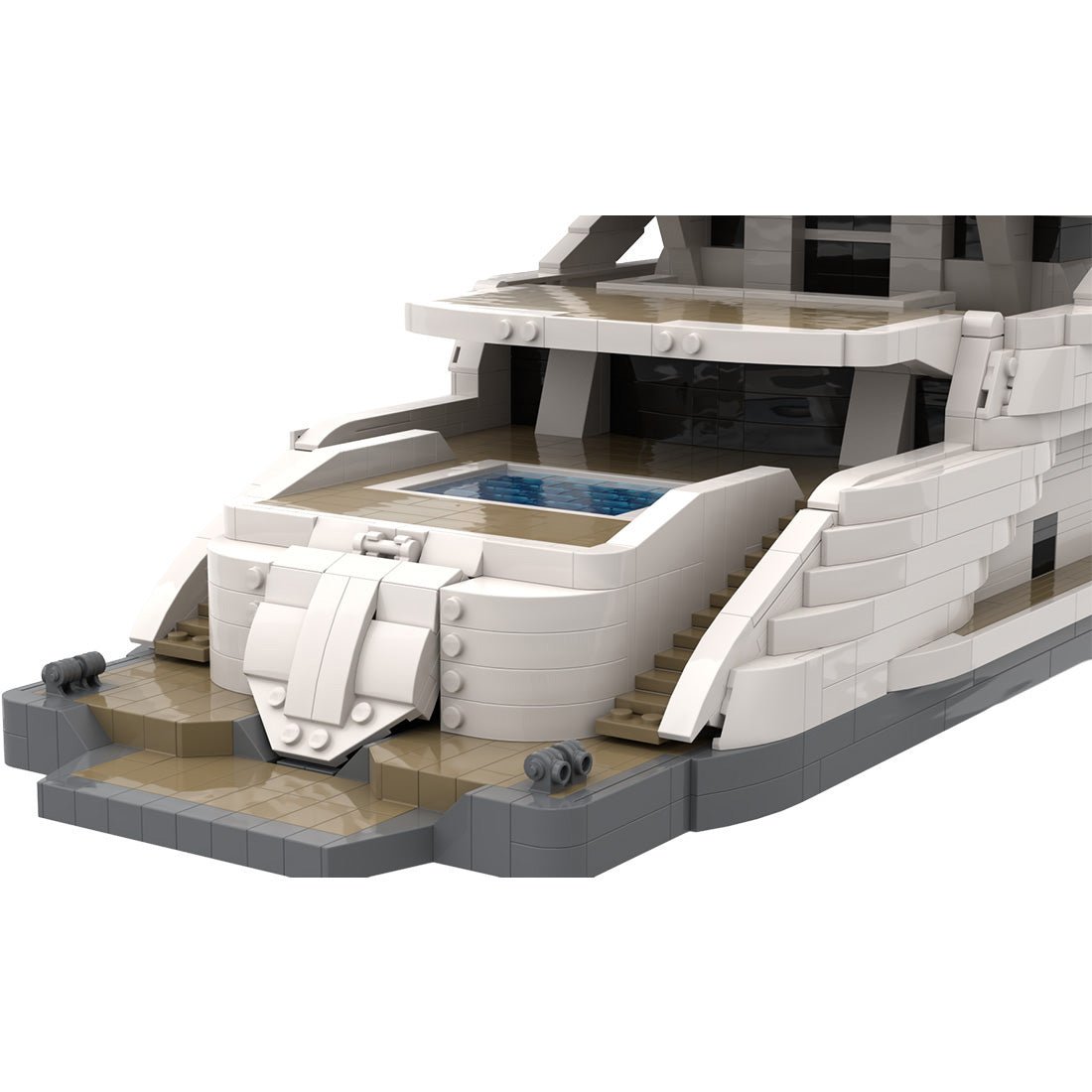 MOC - 154458 Large Super Luxury Yacht Klemmbausteine - LesDiy - Klemmbausteine