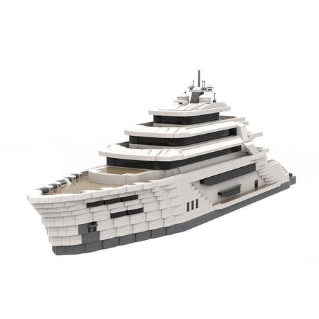 MOC - 154458 Large Super Luxury Yacht Klemmbausteine - LesDiy - Klemmbausteine