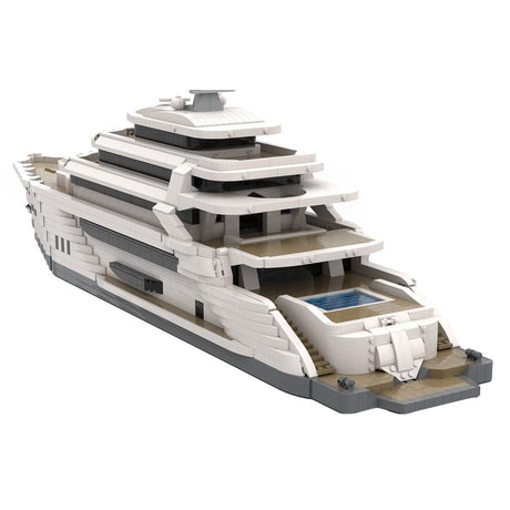 MOC - 154458 Large Super Luxury Yacht Klemmbausteine - LesDiy - Klemmbausteine