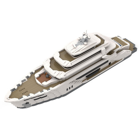 MOC - 154458 Large Super Luxury Yacht Klemmbausteine - LesDiy - Klemmbausteine