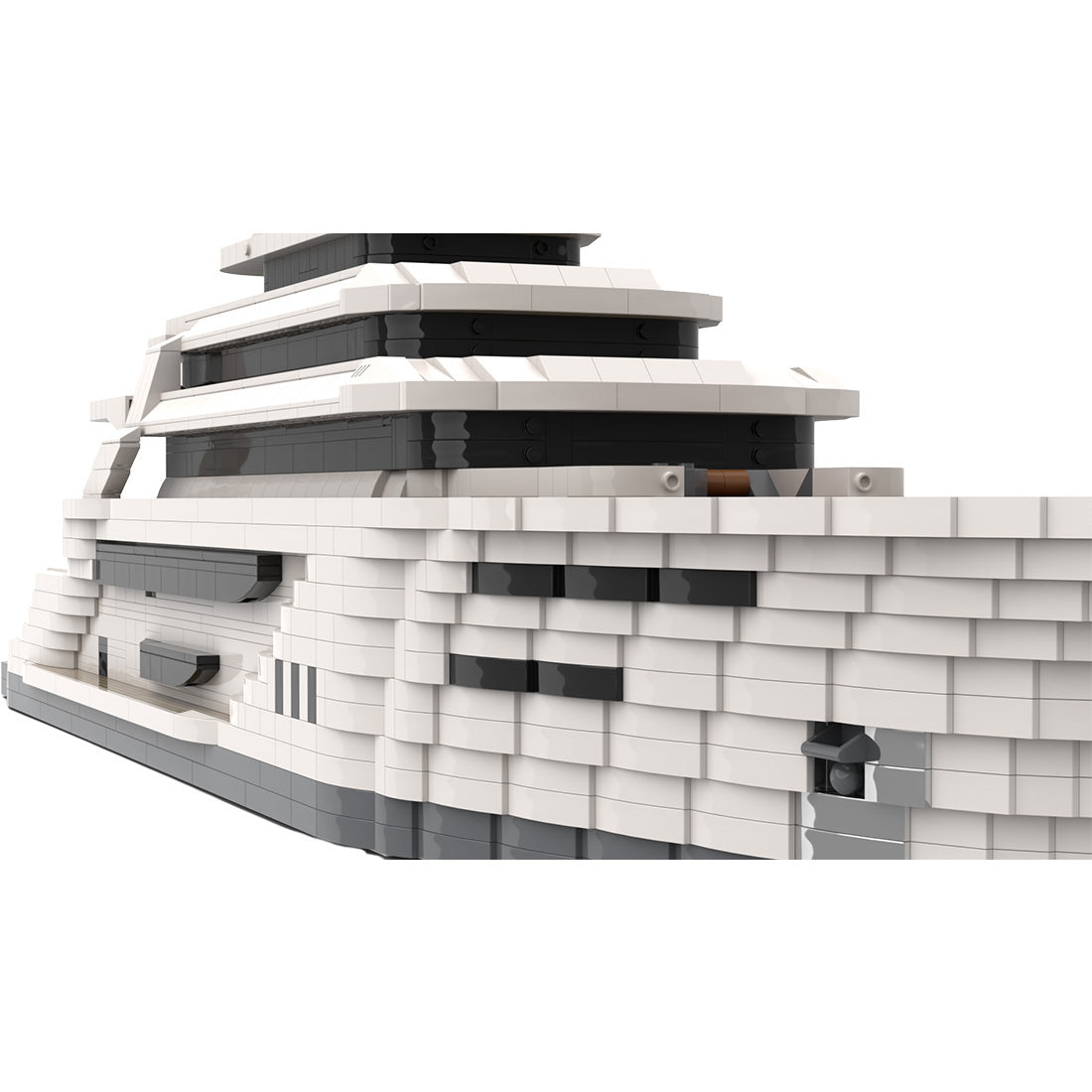 MOC - 154458 Large Super Luxury Yacht Klemmbausteine - LesDiy - Klemmbausteine