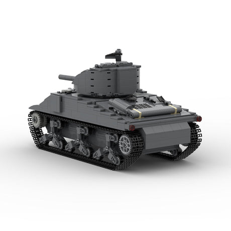 MOC - 154688 M4A2 - 75 Sherman Klemmbausteine - LesDiy - Klemmbausteine