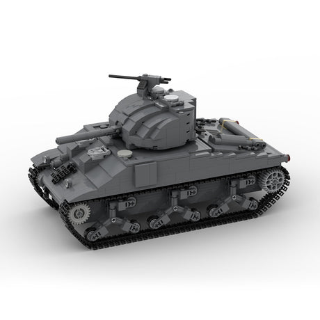 MOC - 154688 M4A2 - 75 Sherman Klemmbausteine - LesDiy - Klemmbausteine