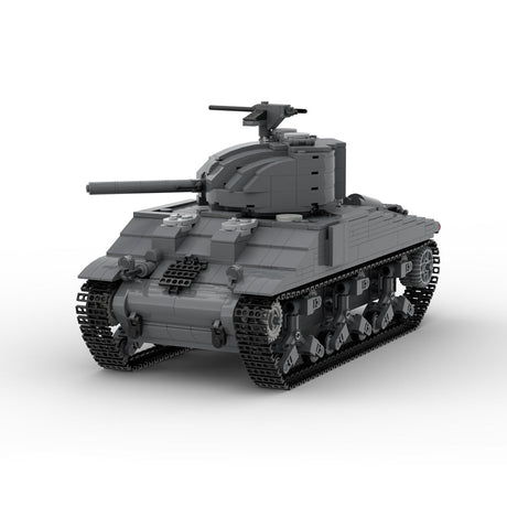 MOC - 154688 M4A2 - 75 Sherman Klemmbausteine - LesDiy - Klemmbausteine