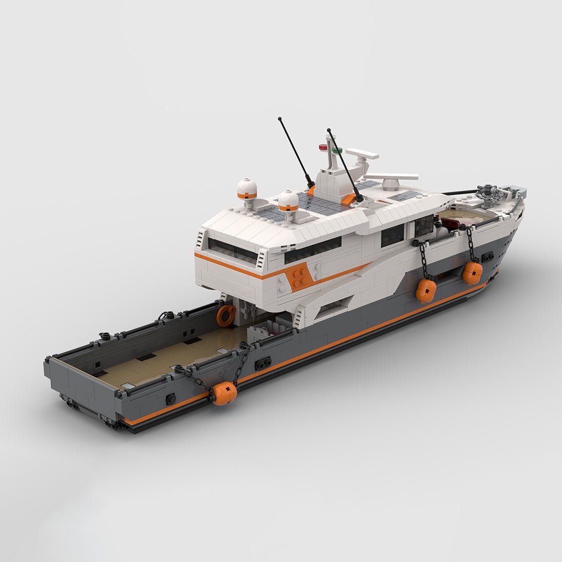 MOC - 155372 Ferry Yacht Klemmbausteine - LesDiy - Klemmbausteine