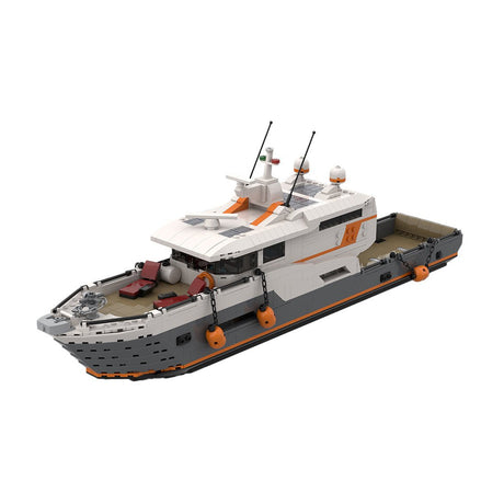 MOC - 155372 Ferry Yacht Klemmbausteine - LesDiy - Klemmbausteine