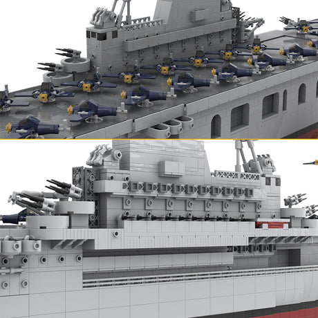 MOC - 15594 USS Enterprise (CV - 6) - LesDiy - Klemmbausteine