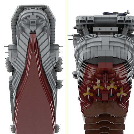 MOC - 15594 USS Enterprise (CV - 6) - LesDiy - Klemmbausteine
