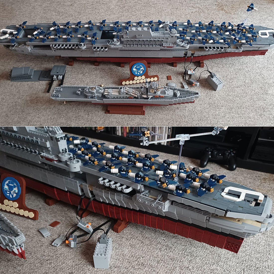 MOC - 15594 USS Enterprise (CV - 6) - LesDiy - Klemmbausteine