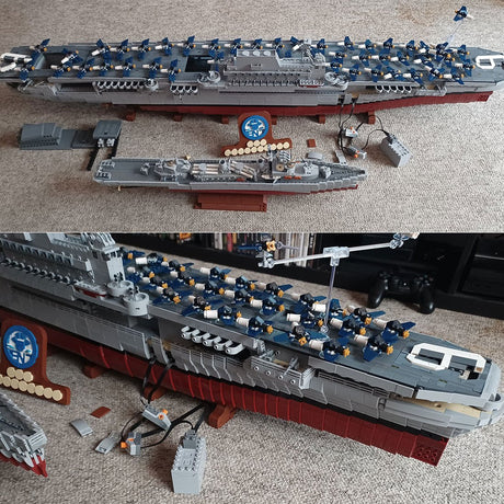 MOC - 15594 USS Enterprise (CV - 6) - LesDiy - Klemmbausteine