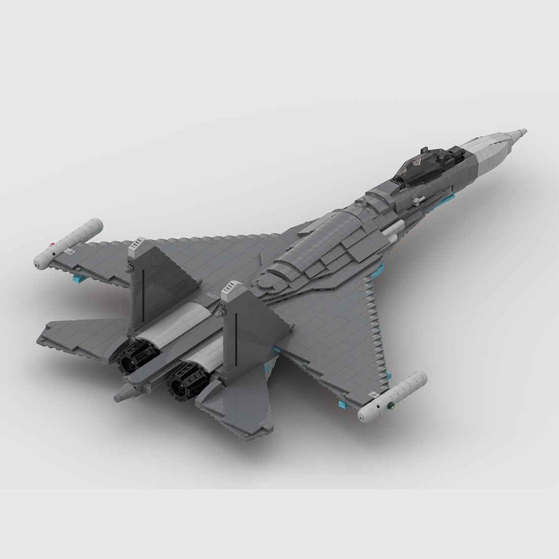MOC - 156330 Su - 35 Militärkampfflugzeug - LesDiy - Klemmbausteine