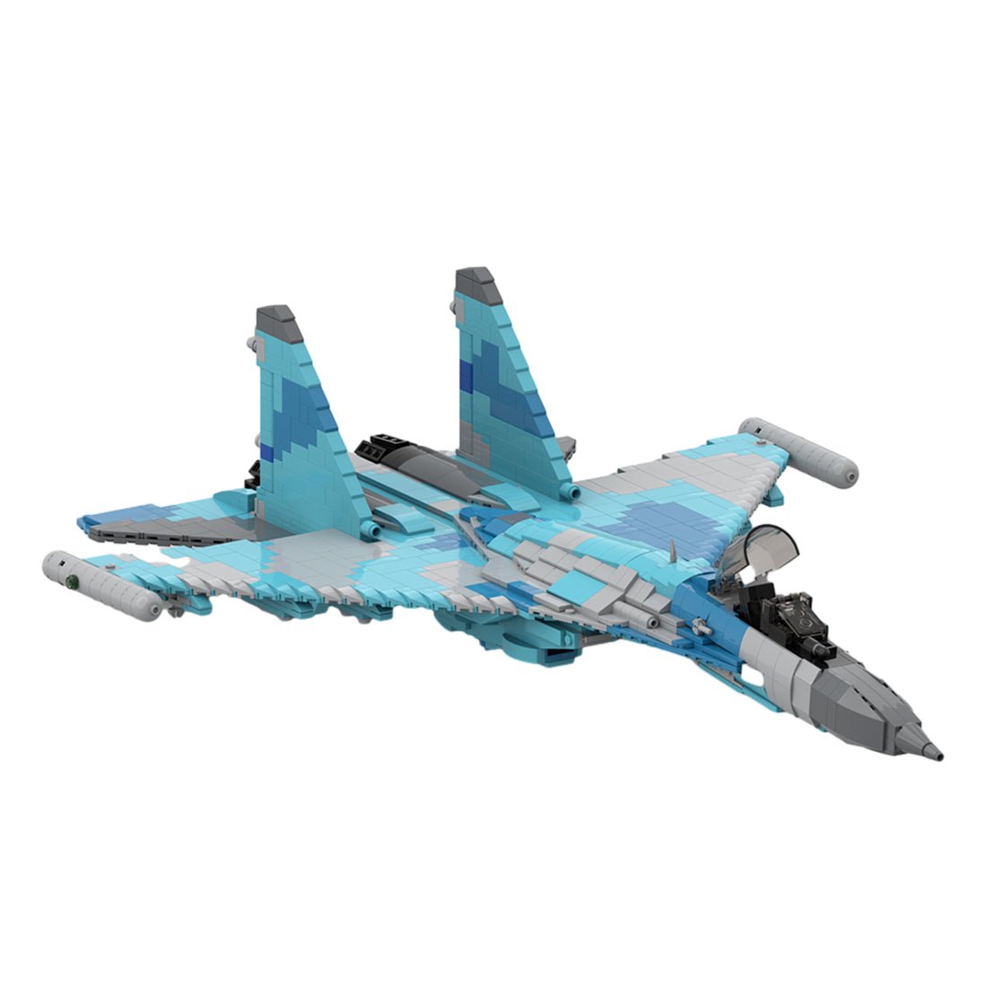 MOC - 156330 Su - 35 Militärkampfflugzeug - LesDiy - Klemmbausteine
