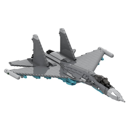 MOC - 156330 Su - 35 Militärkampfflugzeug - LesDiy - Klemmbausteine