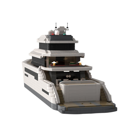 MOC - 157092 Super - Luxusyacht Klemmbausteine - LesDiy - Klemmbausteine