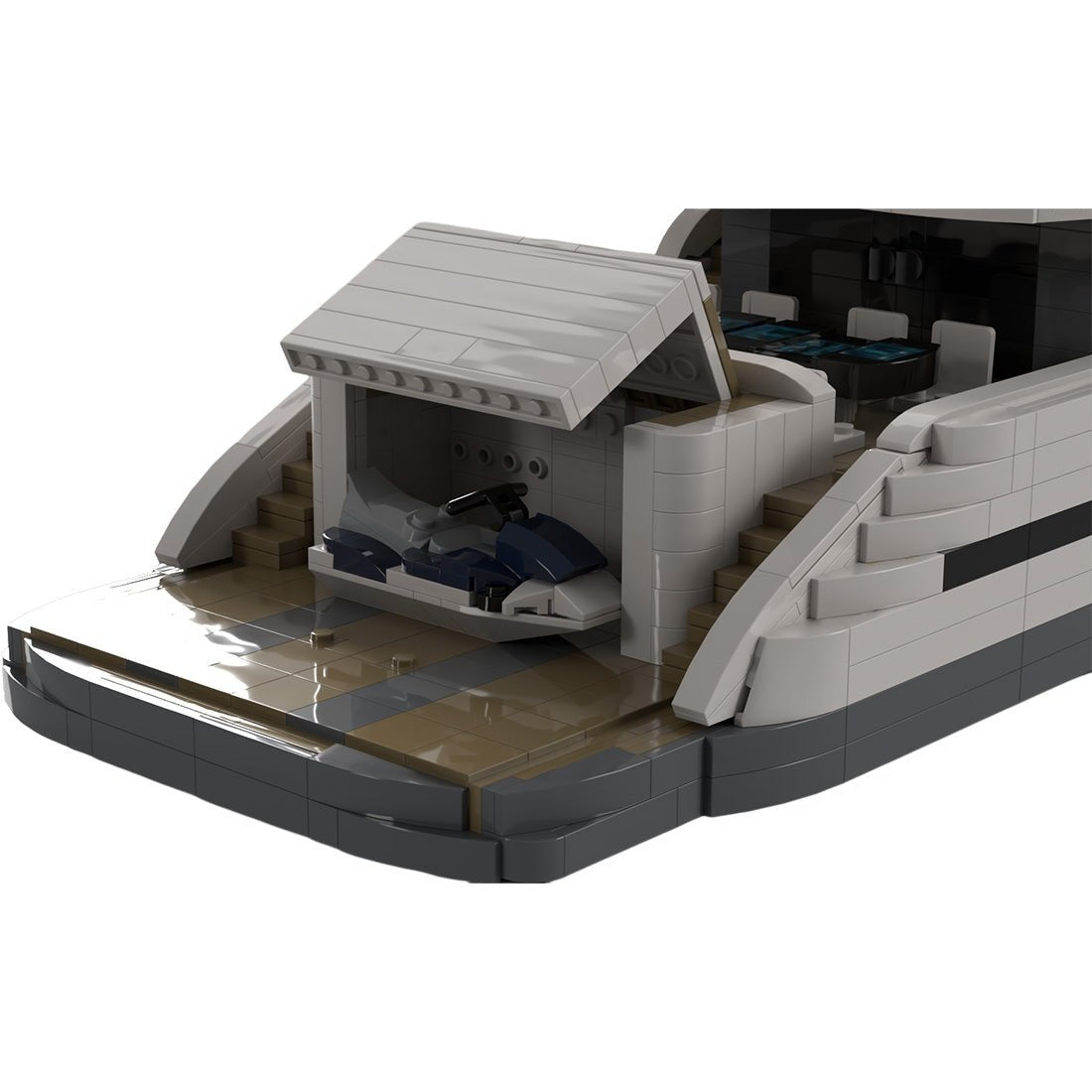 MOC - 157092 Superyacht "LILLY" Klemmbausteine - LesDiy - Klemmbausteine