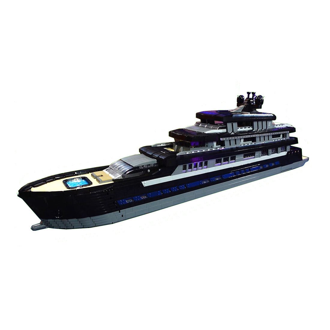MOC - 157340 Large Luxury Yacht Klemmbausteine - LesDiy - Klemmbausteine