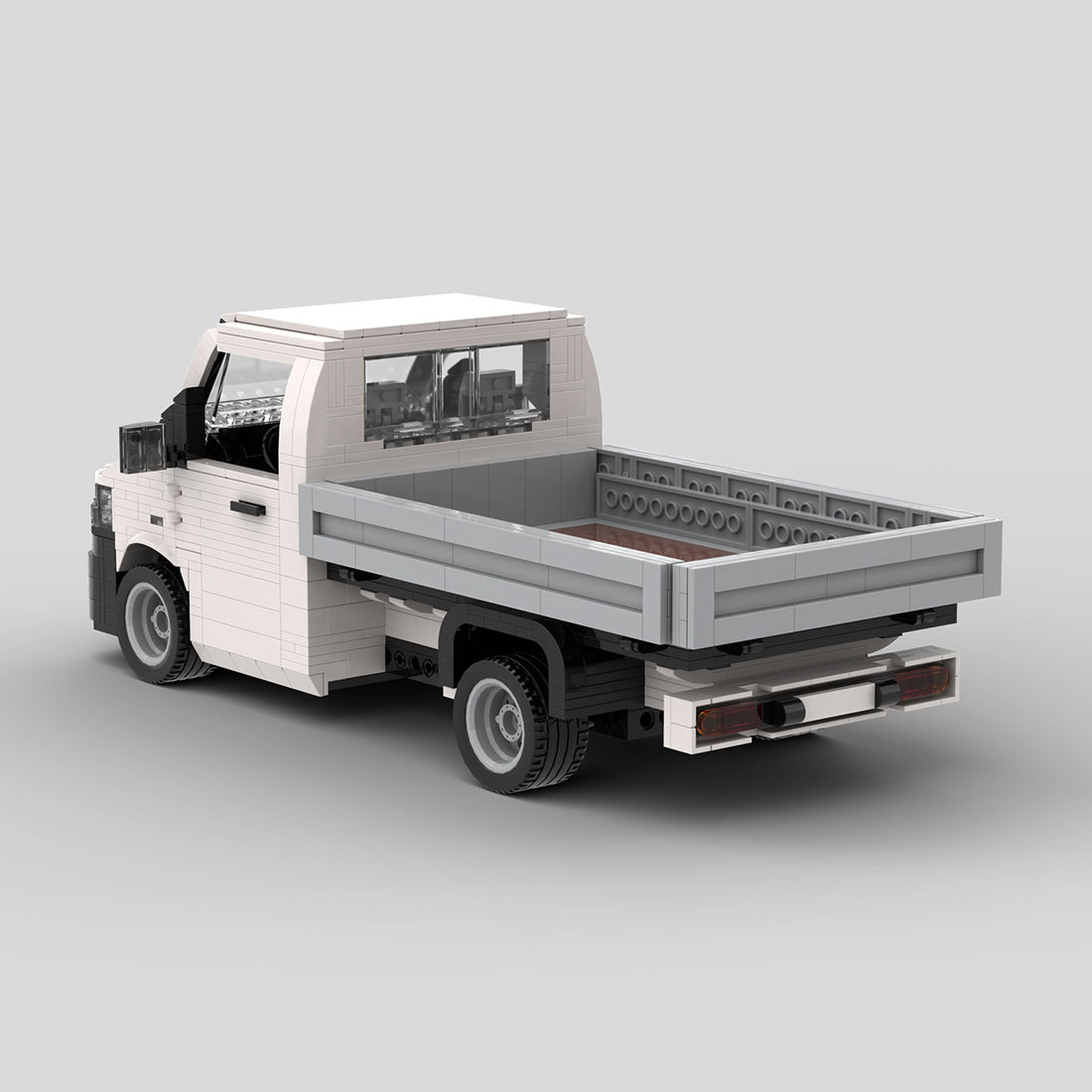 MOC-158193 VW T5 Transporter Flatbed Klemmbausteine-LesDiy-Klemmbausteine