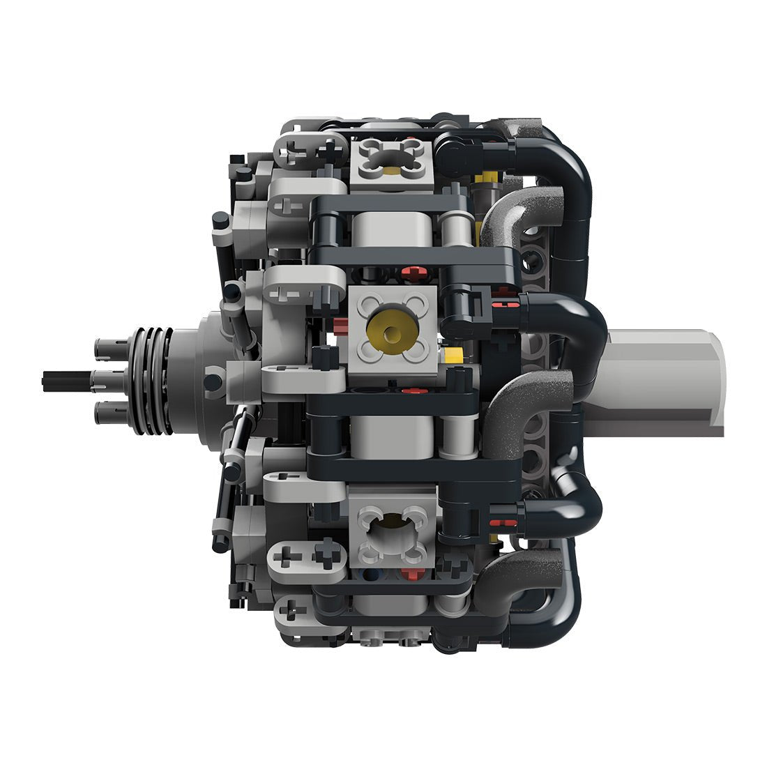 MOC - 158931 9 Cylinder Radial Engine Klemmbausteine - LesDiy - Klemmbausteine